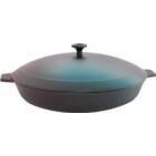 Камская посуда у4041 чугунная 240х40 с двумя ушками с алюминиевой крышкой