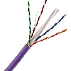 LANMASTER Кабель информационный TWT-6UTP-NGLS кат.6 UTP 4 пары 23AWG нг(А)-LS внутренний 305м фиолетовый