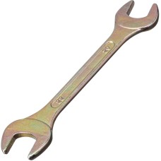 СИБРТЕХ Ключ рожковый, 20 х 22 мм, желтый цинк 14312