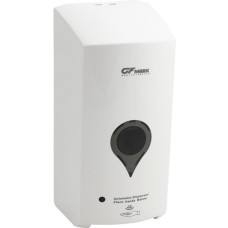 GFmark - Дозатор СЕНСОРНЫЙ, для жидкого МЫЛА, пластик АБС, БЕЛЫЙ, большой, с окошком капля, 1000 мл 683