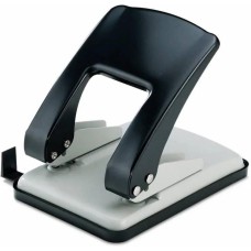 KW-TRIO Дырокол Stylish Heavy Duty 09760GR/BLCK макс.:40лист. металл черный/серый отв.:2 с линейкой
