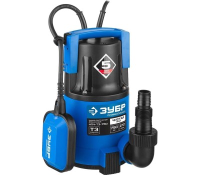 Дренажный насос ЗУБР НПЧ-Т3-750 Профессионал дренажный насос с минимальным уровнем откачки