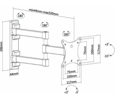 Кронштейн ULTRAMOUNTS UM893 для 13