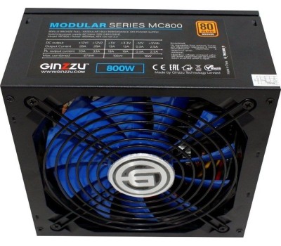 Блок питания GINZZU (17297) MC800 14CM 80+Bronze