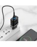 Сетевое ЗУ HOCO (6931474716293) C12Q 1USB 3.0A QC3.0 TYPE-C 1м черный