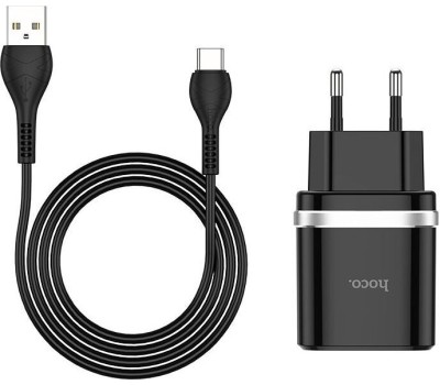 Сетевое ЗУ HOCO (6931474716293) C12Q 1USB 3.0A QC3.0 TYPE-C 1м черный
