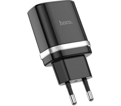 Сетевое ЗУ HOCO (6931474716293) C12Q 1USB 3.0A QC3.0 TYPE-C 1м черный