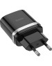 Сетевое ЗУ HOCO (6931474716293) C12Q 1USB 3.0A QC3.0 TYPE-C 1м черный