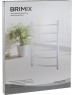 Полотенцесушитель BRIMIX BK109AW6 БЕЛЫЙ КЛАССИК-ПРЕМИУМ-ДУГА 700х530х14мм на 6 перекладин с сухим ТЭНом, 80W, T-50*C
