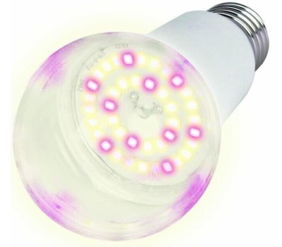 Фито-лампа UNIEL (UL-00007405) для растений LED-A60-15W/SPFB/E27/CL PLP30WH