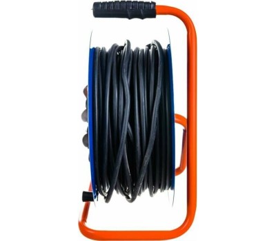 Удлинители GLANZEN EB-50-010, на катушке, с/з, 4 роз - 50м