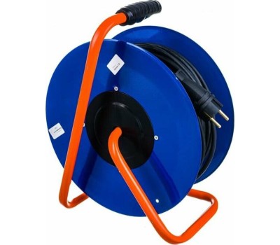 Удлинители GLANZEN EB-50-010, на катушке, с/з, 4 роз - 50м