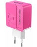 СЗУ MORE CHOICE (4627151191775) NC46a 2USB 2.4A для Type-C 1м Pink