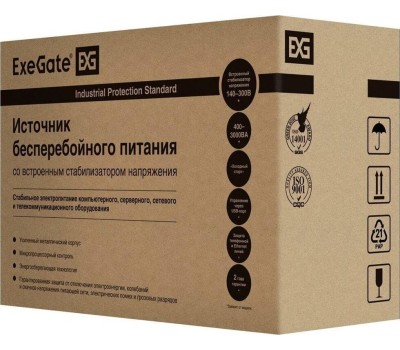 ИБП EXEGATE (285481) SpecialPro UNB-1000.LED.AVR.C13.RJ <1000VA/650W, LED, AVR,6*IEС-C13, RJ45/11, Black>