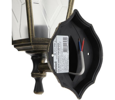 ЭЛЕКТРИКА UNIEL (UL-00009479) UUL-A01S 60W/E27 IP44 BRONZE