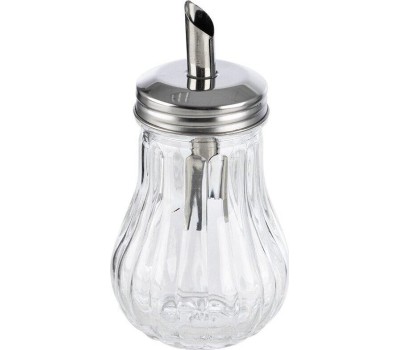 Сахарница MALLONY Сахарница 200 мл, DOLCE, стеклянная с дозатором из нерж стали (103762)