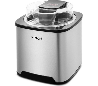 Мороженица KITFORT КТ-1809 серебристый/черный