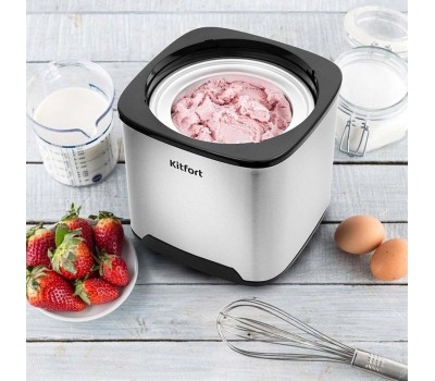 Мороженица KITFORT КТ-1809 серебристый/черный