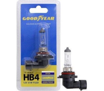 Лампа галогенная GOODYEAR GY010040 лампа галогенная автомобильная НB4 12V 51W P22d