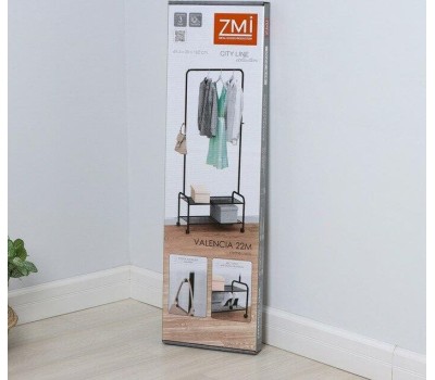 Вешалка напольная ЗМИ Валенсия 22М гардеробная Графит ВГВ22М ГР