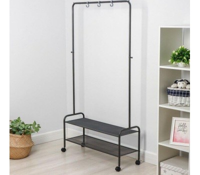 Вешалка напольная ЗМИ Валенсия 22М гардеробная Графит ВГВ22М ГР