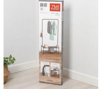 Вешалка напольная ЗМИ Валенсия 22М гардеробная Графит ВГВ22М ГР