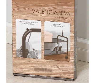 Вешалка напольная ЗМИ Валенсия 22М гардеробная Графит ВГВ22М ГР