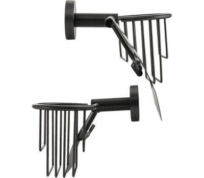 Аксессуары для ванной комнаты и туалета GFMARK 78244 Держатель освежителя воздуха и туалетной бумаги с экраном ГРАФИТ