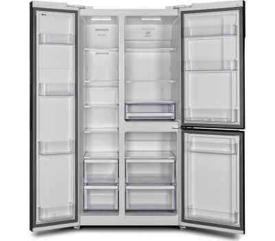 Холодильник Hyundai CS6073FV 3-хкамерн. белый инвертер (CS6073FV БЕЛОЕ СТЕКЛО)