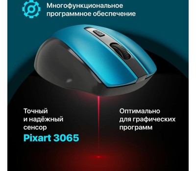 Мышь DEFENDER (52054) PRIME MB-053 , бирюза