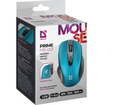 Мышь DEFENDER (52054) PRIME MB-053 , бирюза