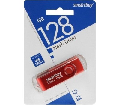 USB-флэш SMARTBUY (SB128GB3TWR) UFD 3.0/3.1 128GB Twist Red красный
