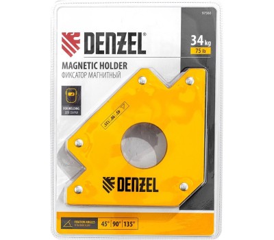 Фиксатор магнитный DENZEL Фиксатор магнитный для сварочных работ усилие 75 LB Denzel 97560
