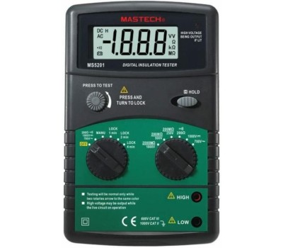 Измеритель сопротивления MASTECH (13-1346) Измеритель сопротивления изоляции MS5201