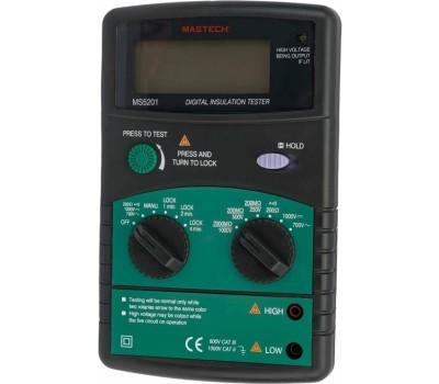 Измеритель сопротивления MASTECH (13-1346) Измеритель сопротивления изоляции MS5201