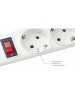 POWERCUBE Сетевой фильтр Power Cube SPG-B-6 white (1,9 м, 5 розеток, 10А) (SPG-B-6-WHITE)