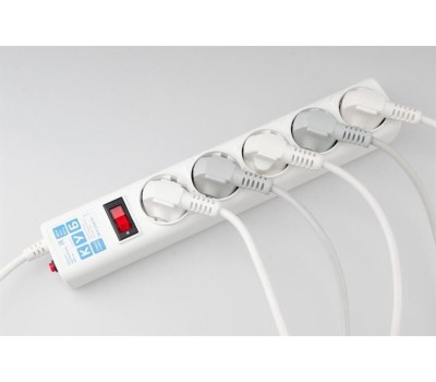POWERCUBE Сетевой фильтр Power Cube SPG-B-6 white (1,9 м, 5 розеток, 10А) (SPG-B-6-WHITE)
