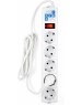 POWERCUBE Сетевой фильтр Power Cube SPG-B-6 white (1,9 м, 5 розеток, 10А) (SPG-B-6-WHITE)