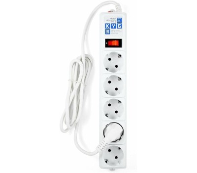 POWERCUBE Сетевой фильтр Power Cube SPG-B-6 white (1,9 м, 5 розеток, 10А) (SPG-B-6-WHITE)