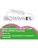 POWERCUBE Сетевой фильтр Power Cube SPG-B-6 white (1,9 м, 5 розеток, 10А) (SPG-B-6-WHITE)
