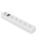 POWERCUBE Сетевой фильтр Power Cube SPG-B-6 white (1,9 м, 5 розеток, 10А) (SPG-B-6-WHITE)
