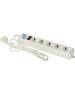 POWERCUBE Сетевой фильтр Power Cube SPG-B-6 white (1,9 м, 5 розеток, 10А) (SPG-B-6-WHITE)