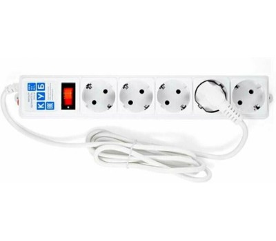 POWERCUBE Сетевой фильтр Power Cube SPG-B-6 white (1,9 м, 5 розеток, 10А) (SPG-B-6-WHITE)