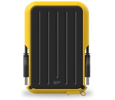 SILICON POWER 2ТБ Внешний диск HDD Armor A66 SP020TBPHD66SS3Y, USB 3.0, желтый