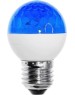 NEON-NIGHT Лампа-строб светодиодная, диаметр 50, E27, 18 LED, 2,5Вт, СИНИЙ, 230В