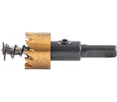 Коронка DENZEL Коронка по металлу HSS, 21 мм, нитридтитановое покрытие 724102