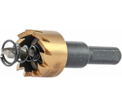 Коронка DENZEL Коронка по металлу HSS, 21 мм, нитридтитановое покрытие 724102