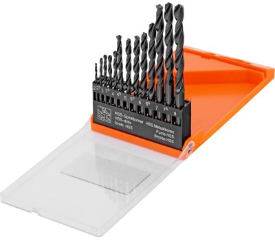 Набор сверл SPARTA Набор сверл по металлу, 2-8 мм, (через 0.5 мм) HSS 13 шт, цилиндрический хвостовик 723355