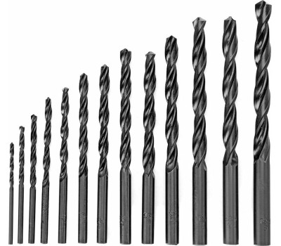 Набор сверл SPARTA Набор сверл по металлу, 2-8 мм, (через 0.5 мм) HSS 13 шт, цилиндрический хвостовик 723355
