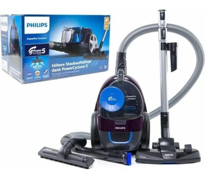 PHILIPS Пылесос FC9333/09, 900Вт, фиолетовый/черный